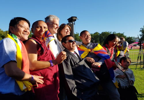 Tibetballon in Barneveld Tibetballon Tashi Gyaltsen voor het eerst in Nederland