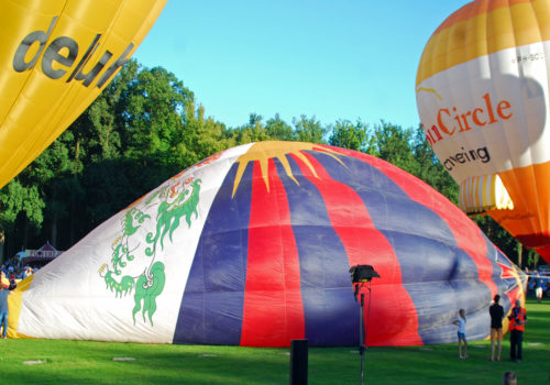 Tibetballon in Barneveld Tibetballon Tashi Gyaltsen voor het eerst in Nederland