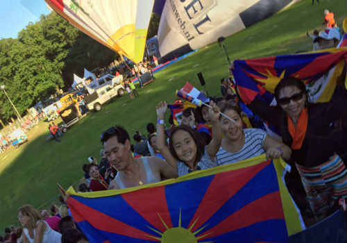 Tibetballon in Barneveld Tibetballon Tashi Gyaltsen voor het eerst in Nederland