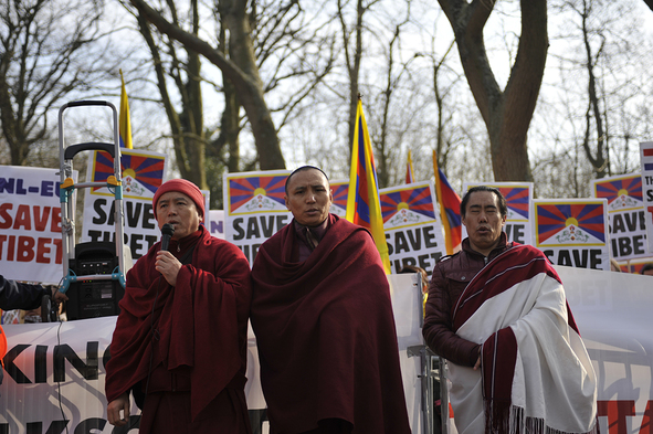Den Haag Indrukwekkende vredesmars in Den Haag.