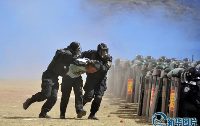 counter-terrorist military drill