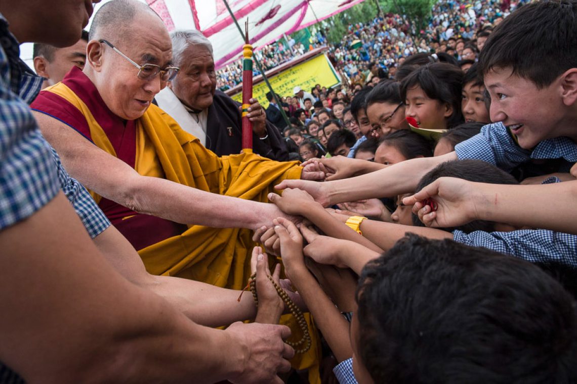 Dalai Lama reaching out