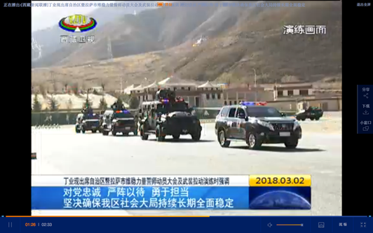 Militaire Muur van Staal in Tibet
