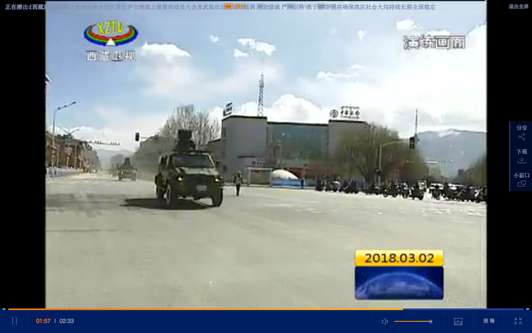 Militaire Muur van Staal in Tibet