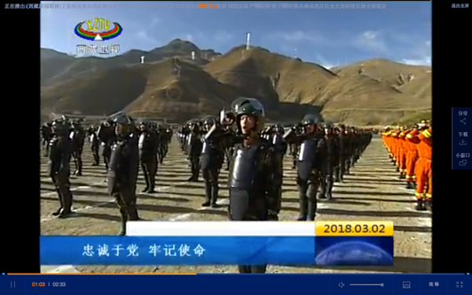 Militaire Muur van Staal in Tibet