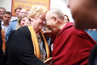Erica Terpstra en His Holiness de Dalai Lama